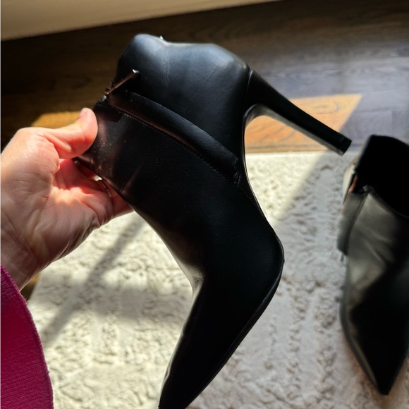 French Connection Sleek Black Ankle Booties - Picture 2 of 4